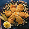 Fried Virginia Oysters with Collard Slaw
