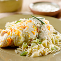 Citrus Alaska Sole with a Tahini Drizzle